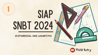 SIAP SNBT 2024 Eps 1  Eksponensial dan Logaritma [upl. by Ecnesse906]