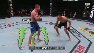 Tony Ferguson does Kung Fu and throws sand at Justin Gaethje  Breakdown [upl. by Nidla580]