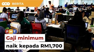 Kadar gaji minimum dinaikkan kepada RM1700 Februari depan [upl. by Nylla]