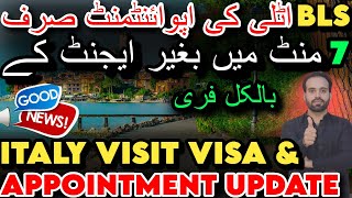 Italy Visa Update 2024  Italy Appointment Update  Italy Tourist Visa From Pakistan [upl. by Ennavoj]