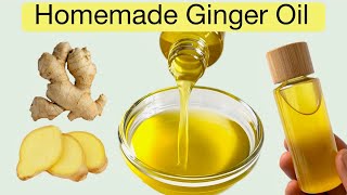 How To Make GINGER OIL For Hair Growth Scalp Fungi Dandruff And Strong Hair DIY Homemade [upl. by Hacim]