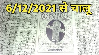 6122021 wala naseeb patrika saptahik weekly matka chart today [upl. by Landers]