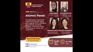 Alumni Panel  Marketing Careers [upl. by Isle]