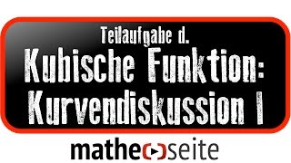 Kubische Funktion Funktionsanalyse  Kurvendiskussion Beispiel 1d Wendepunkte berechnen [upl. by Nahallac]