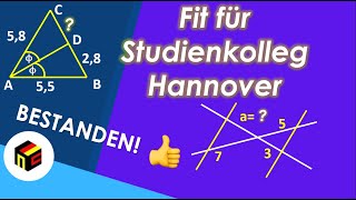 Mathe Aufnahmeprüfung Studienkolleg Hannover Teil 2 [upl. by Hadleigh]