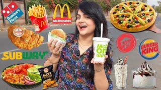 Living on FAST FOOD for 24 HOURS Challenge  Food Challenge [upl. by Germann]