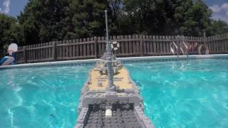 LEGO USS Missouri Sinking【BOW CAM UNCUT】 [upl. by Cestar502]