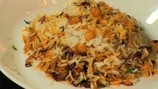 Chana Biryani Chick Pea Rice By Archana [upl. by Socram514]