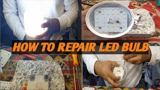 How to repair led bulb how to fix damage led light  how to repair led light not working [upl. by Lello12]