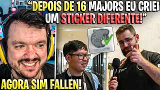 FALLEN CONTA QUE FINALMENTE CRIOU UM NOVO STICKER PARA O MAJOR🔥🔥🔥 [upl. by Bevus]