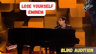 Vincent Vinel – Lose Yourself  Eminem The Voice France 2017  Blind Audition [upl. by Ecirtak]