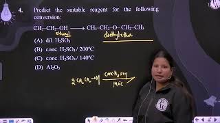 Predict the suitable reagent for the following conversion CH3 CH2 OH ⟶ CH3 CH [upl. by Hcir]