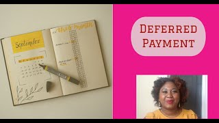 Personal finance  Deferred payment Part 1 [upl. by Naivaf603]