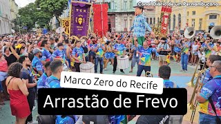 ✅ CARNAVAL 2024  Arrastão de Frevo no Marco Zero  Recife  PE [upl. by Alika553]