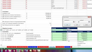 Basic Excel Business Analytics 62 Excel Solver Maximize Portfolio Returns [upl. by Einot]