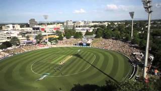 Black Caps vs Sri Lanka  Seddon Park Hamilton  aerial view [upl. by Gent]