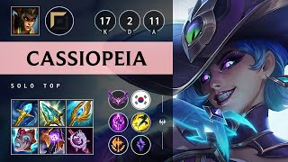 Cassiopeia Top vs Kled Triple Kill Legendary  KR Master Patch 1420 [upl. by Albert]