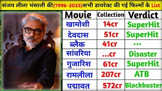 Director Sanjay Leela Bhansali Ki Sabhi Film List  Sanjay leela bhansali All hit and flop movies [upl. by Jessamyn]