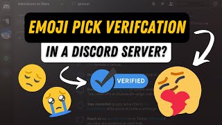 Setup An Emoji Pick Verification In Your Discord Server [upl. by Enilraep726]