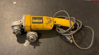 How to replace the spindle assembly on a Dewalt DW831 angle grinder [upl. by Erle]