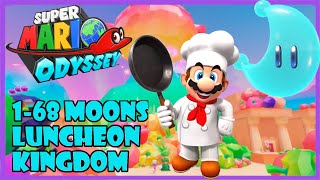 luncheon kingdom power moon guide super mario odyssey all moons 168 [upl. by Woods]