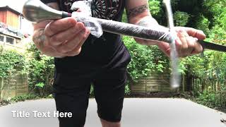 Caino training sword “Doiman” review [upl. by Murtha]