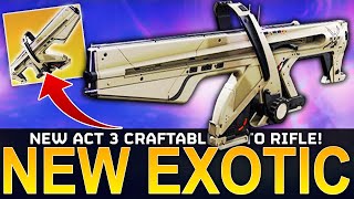 Destiny 2 NEW EXOTIC MISSION  Choir Of One Craftable Void Exotic Auto Rifle  Act 3 Weapon Leak [upl. by Jara]