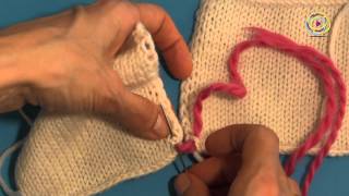 Tutorial zu den Grundlagen Fertigstellung eines Strickstückes  Zusammennähen [upl. by Eniamraj41]