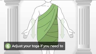 How to Wrap a Classic Toga From Behind [upl. by Gosselin]