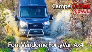 Font Vendôme Forty Van 4x4 non solo integrale ma anche un po offroad  CamperOnTest Special [upl. by Lonyer515]