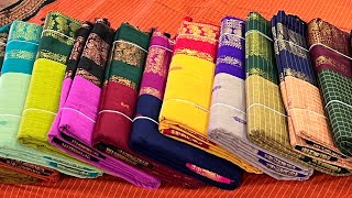 Diwali special Gadwal Sarees 😍mulmul cotton😍khadi cotton 🥳🥳￼🥳 [upl. by Aneev]