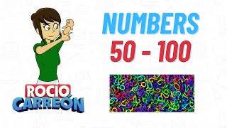 LEARN NUMBERS 50 TO 100  Números del 50 al 100 en Inglés [upl. by Assirolc]