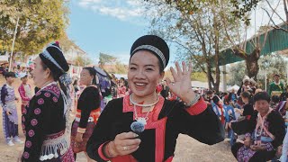 Nrog Pog Nplaum Cua Yaj Tham  Khek Noi Hmong New Year 20232024  DJI Osmo Pocket 3 [upl. by Anuayek]