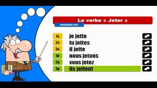 La conjugaison du verbe Jeter  Indicatif Présent [upl. by Curson]