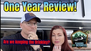 One Year Review of full time living in our Brinkley G3500 [upl. by Aridni]