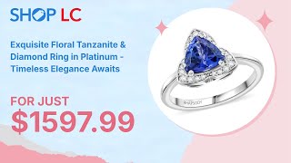 Appraised Rhapsody 950 Pt AAAA Tanzanite amp Diamond Ring 150 ctw [upl. by Gretchen621]