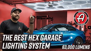 How To Install The Ultimate Hexagon Garage Lighting System In Your Garage  Adams Polishes [upl. by Collen626]