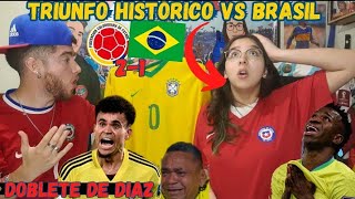 Colombia vs Brasil 21  Reacción de Hinchas  Eliminatorias Mundial 2026 [upl. by Travers]