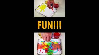 Baking Soda and Vinegar Color Burst Experiment  Art  Science [upl. by Palm]