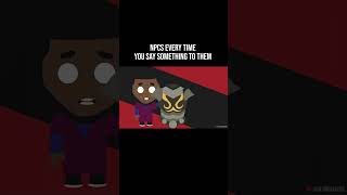 RDCworld1 Animated  NPCs every time you say something to them shorts rdcworld animation [upl. by Ttelrats]