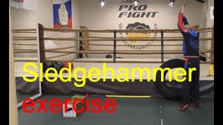 Boxing quotsledgehammerquot exercise [upl. by Eedna]