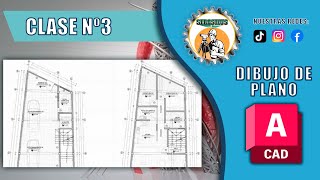 Dibujo de Plano Curso de AutoCAD 2024  2025 Nº3 [upl. by Atiuqin]