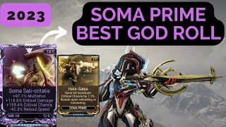 This Warframe Soma Prime Riven Build 2023 is INSANE [upl. by Eeslek]