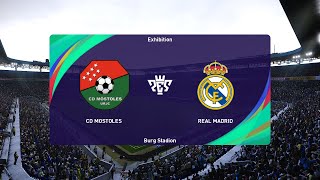 CD Mostoles U19 vs Real Madrid U19 14092024 División de Honor Juvenil PES 2021 [upl. by Joni]