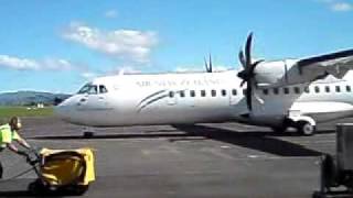 Air NZ ATR  start up and departure [upl. by Eicyaj]