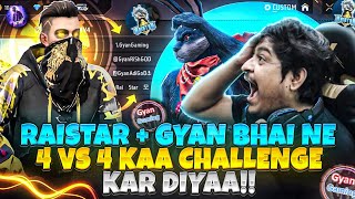 Raistar  Gyan Bhai ne 4v4 kaa Challenge de diyaa😱😍 [upl. by Wiese]