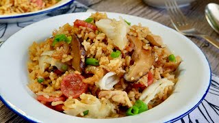 Super Easy Rice Cooker Kiam Peng • Chicken Cabbage Rice 咸饭 One Pot Chinese Savoury Rice Recipe [upl. by Sinclair]