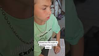 Encore une punition  ecole punition écriture copies youtubeshorts viral fyp [upl. by Yelloh64]