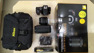 Unboxing NIKON D3500 with review  Best DSLR camera [upl. by Emile]