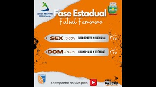 Guarapuava x Telêmaco  2° Rodada Jogos Abertos Fase Estadual  Futsal Feminino [upl. by Myranda]